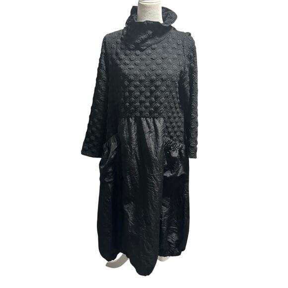 Moonlight Fashion Design Taffeta & Pucker Dress Boho Lagenlook Est. Small/Med - Picture 3 of 7